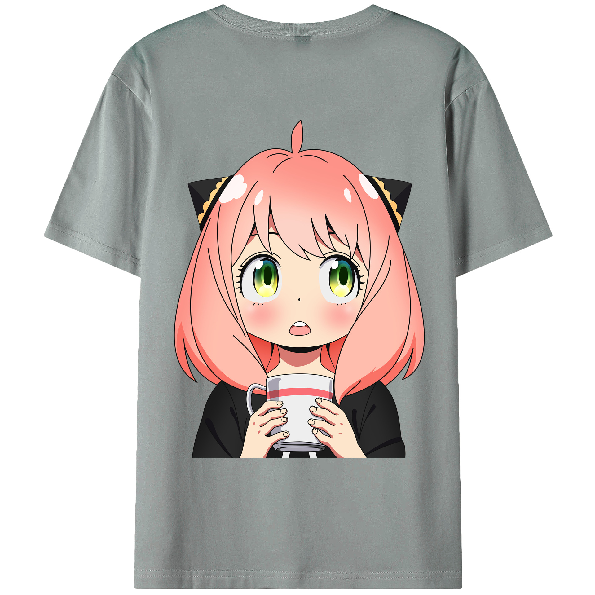 （画像用） SPY×FAMILY间谍家家酒 綿100％ メンズ半袖Tシャツ（バックプリント） 通気性